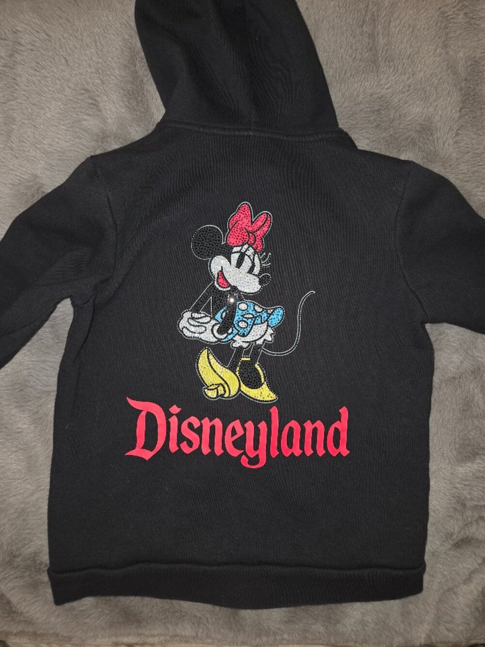 Minnie mouse zip up hoodie